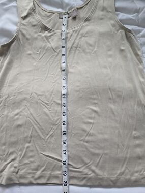 Chico's Neutral Beige Scoop Neck Tank